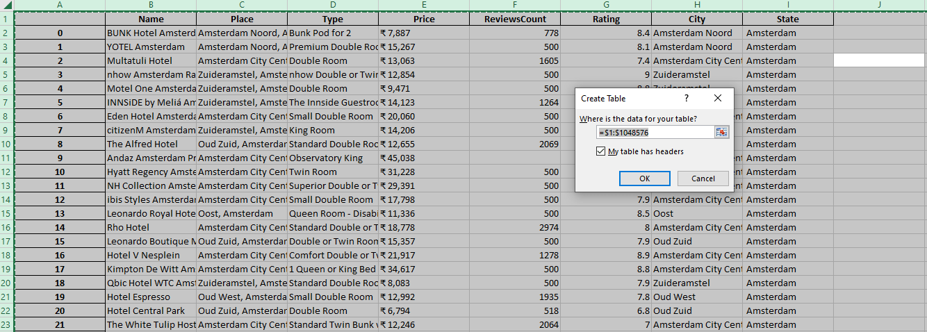 آموزش فیلتر در اکسل